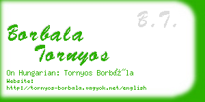 borbala tornyos business card